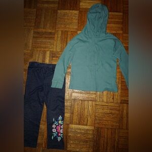 Garanimals Teal Knit Hoodie & Wonder Nation jeggings